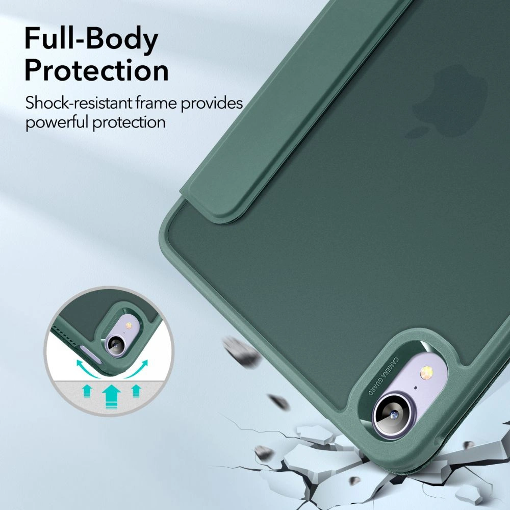 Etui ESR Rebound Hybrid Apple iPad mini 2021 (6. generacji) / iPad mini 8.3" 2024 (7. generacji) Frosted Green