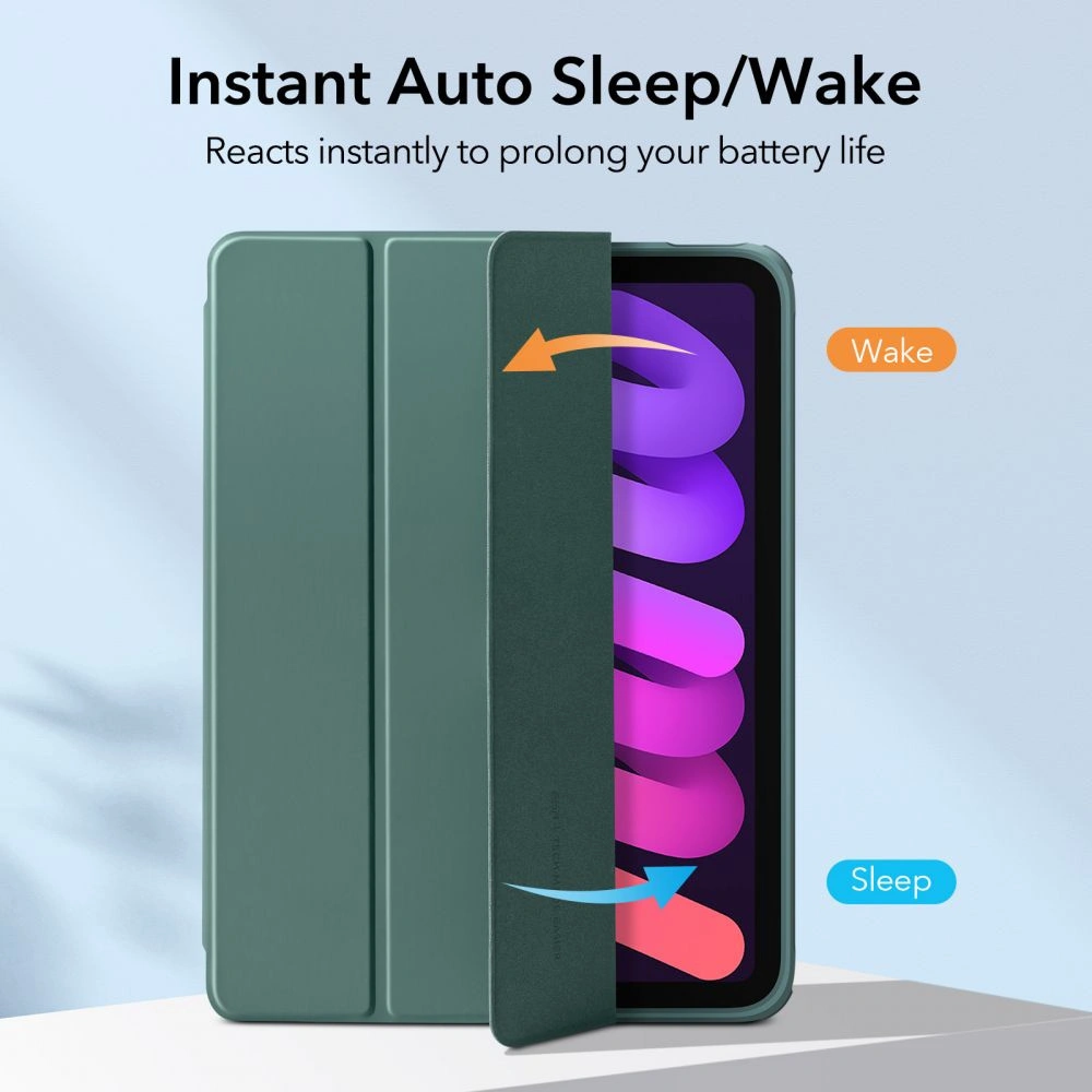 Etui ESR Rebound Hybrid Apple iPad mini 2021 (6. generacji) / iPad mini 8.3" 2024 (7. generacji) Frosted Green