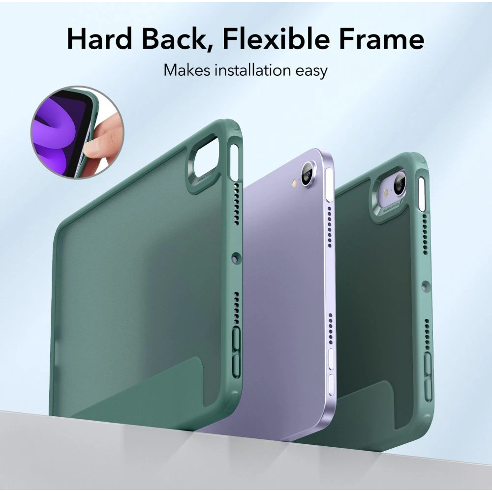 Etui ESR Rebound Hybrid Apple iPad mini 2021 (6. generacji) / iPad mini 8.3" 2024 (7. generacji) Frosted Green