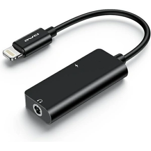 Kup AWEI Adapter CL-121 Lightning-Lightning/ Jack 3.5 2w1 czarny - AWEI083BLK - {ean13} - Sklep Home Screen
