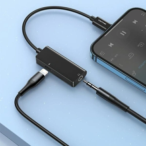 Kup AWEI Adapter CL-121 Lightning-Lightning/ Jack 3.5 2w1 czarny - AWEI083BLK - {ean13} - Sklep Home Screen