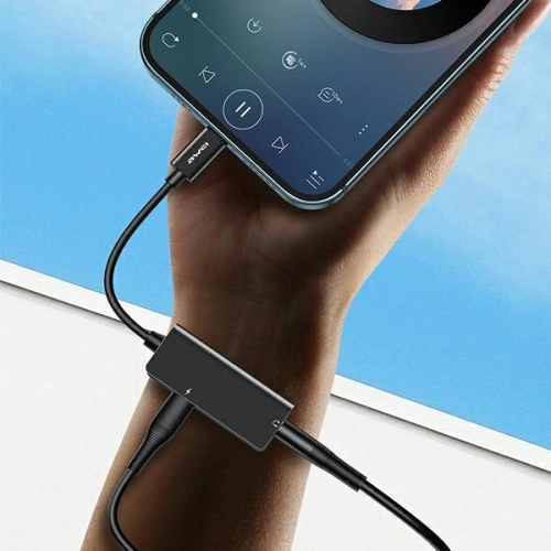 Kup AWEI Adaptér CL-121 Lightning-Lightning/ Jack 3.5 2w1 černý - AWEI083BLK - {ean13} - Sklep Home Screen