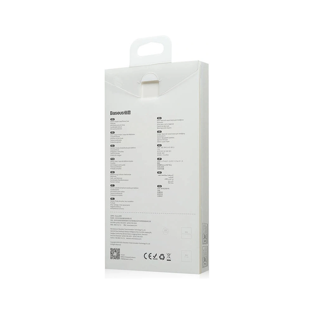 Etui Baseus Frosted Glass Apple iPhone 13 Pro (czarny)