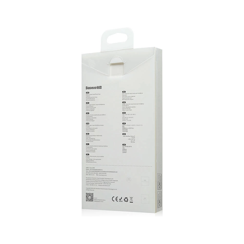 Etui Baseus Simple Apple iPhone 13 Pro Max (Biały)