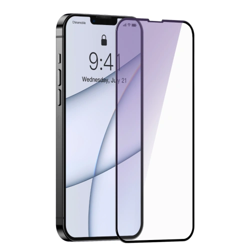 Kup Edzett üveg 0.3mm Baseus SGQP010501 Apple iPhone 13 Pro Max [2 PACK] (fekete keret) - BSU2941 - {ean13} - Sklep Home Screen
