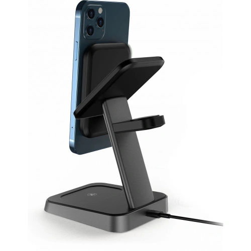 Kup Încărcător wireless Tech-Protect W68 3in1 Magnetic MagSafe Wireless Charger Black - THP806BLK - {ean13} - Sklep Home Screen