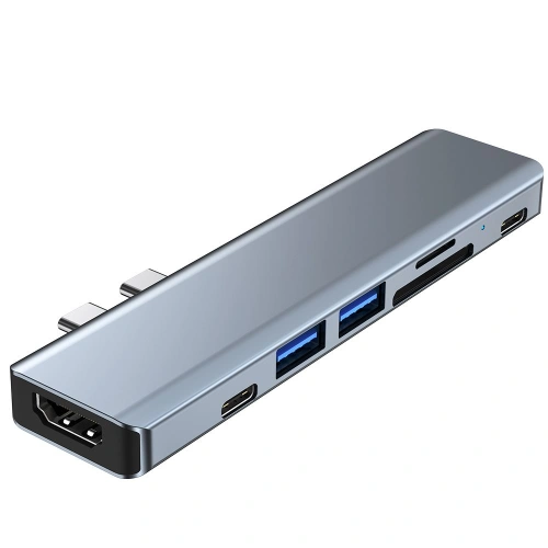 Kup Hub 7w1 Tech-Protect V5 Szürke - THP807GRY - {ean13} - Sklep Home Screen