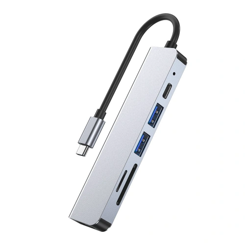 Kup Hub 6w1 Tech-Protect V4 Szürke - THP809GRY - {ean13} - Sklep Home Screen