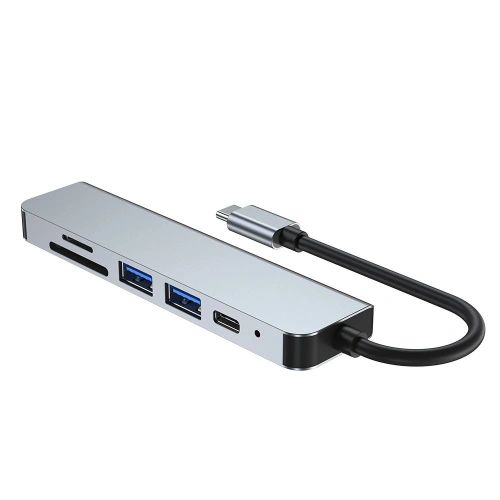 Kup Hub 6w1 Tech-Protect V4 Szürke - THP809GRY - {ean13} - Sklep Home Screen