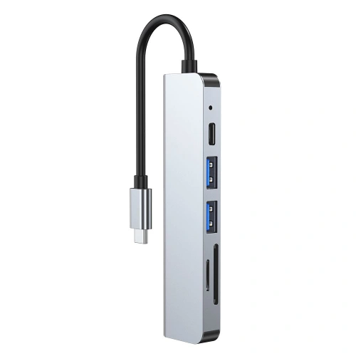 Kup Hub 6w1 Tech-Protect V4 Szürke - THP809GRY - {ean13} - Sklep Home Screen