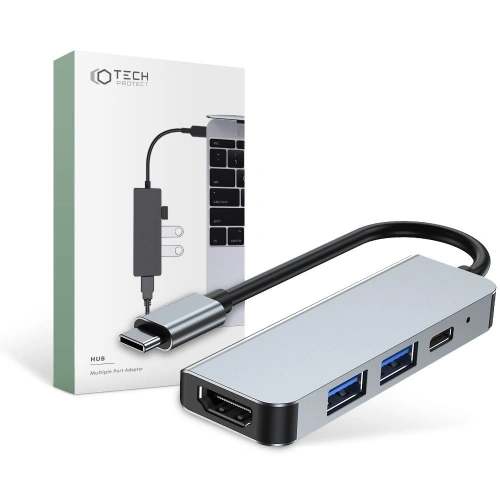 Kup Hub 4w1 Tech-Protect V2 Szürke - THP810GRY - {ean13} - Sklep Home Screen