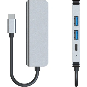 Hub 4w1 Tech-Protect V2 Gray