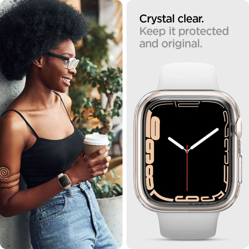 Buy Case Spigen Liquid Crystal Apple Watch 4/5/6/7/SE 40/41mm Crystal Clear - SPN2032CL - {ean13} - Home Screen Store Europe
