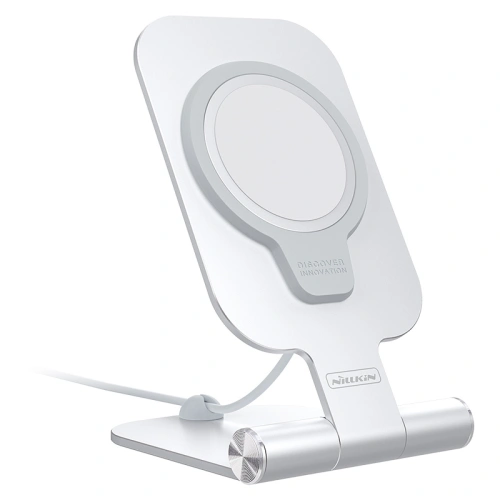 Kup Stojak aluminiowy MagSafe Nillkin MagLock Silver - NLK221SLV - {ean13} - Sklep Home Screen