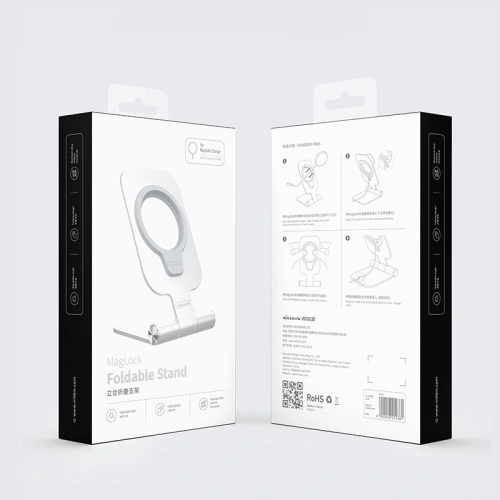 Kup Stojan z hliníku MagSafe Nillkin MagLock Silver - NLK221SLV - {ean13} - Sklep Home Screen