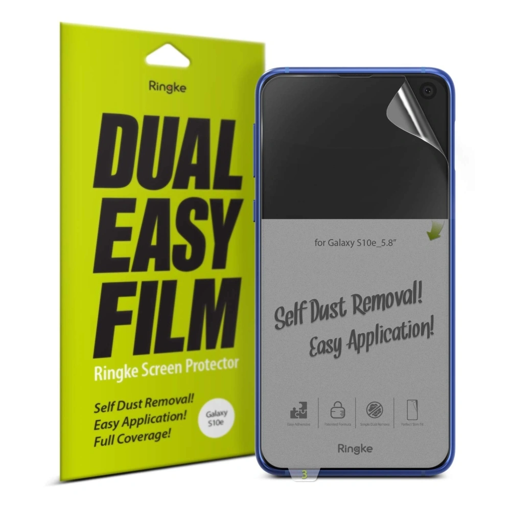 Folia Ringke Dual Easy Full Cover Samsung Galaxy S10 E Case Friendly