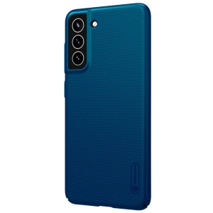 Kup Etui Nillkin Super Frosted Shield Samsung Galaxy S21 FE Peacock Blue - NLK253BLU - {ean13} - Sklep Home Screen