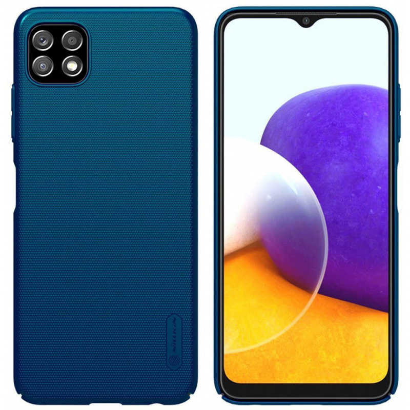 Nillkin Super Frosted Shield Samsung Galaxy A22 5G Peacock Blue
