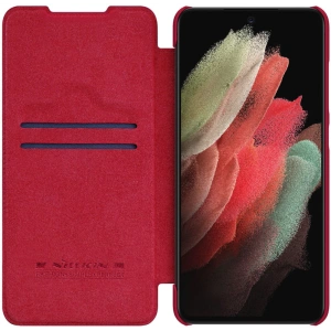 Kup Etui Nillkin QIN Samsung Galaxy S21 FE Red - NLK249RED - {ean13} - Sklep Home Screen