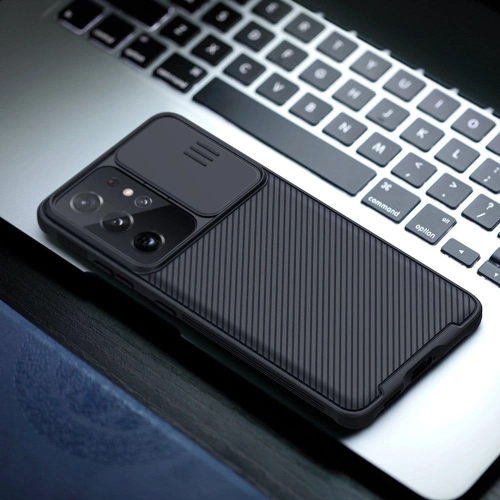 Kup Etui Nillkin CamShield Pro Samsung Galaxy S21 Ultra Fekete - NLK231BLK - {ean13} - Sklep Home Screen