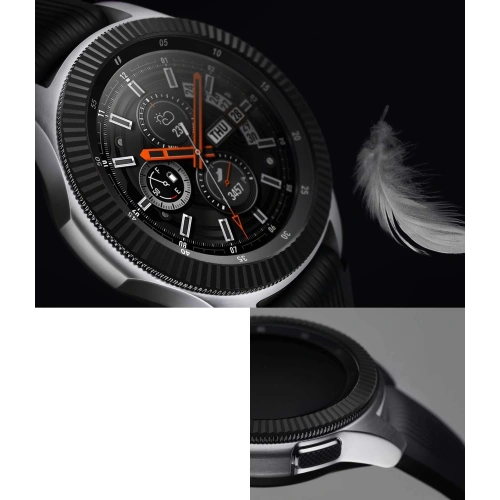 Kup Náhradní kryt na tachymetr Ringke Samsung Galaxy Gear S3/Watch 46mm nerezová ocel černý pruhovaný GW-46-05 - RGK844SBLK - {ean13} - Sklep Home Screen