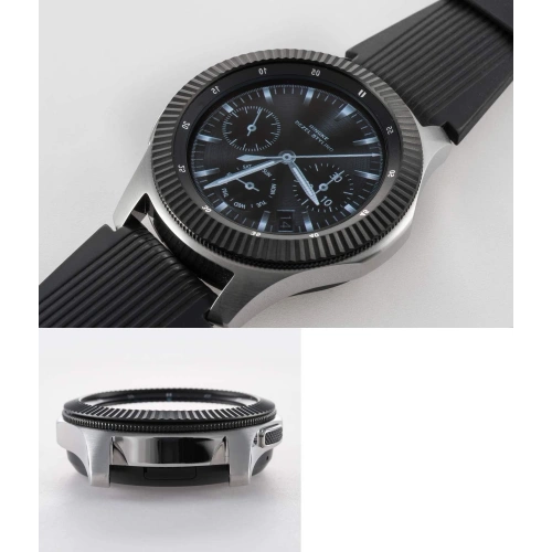 Kup Náhradní kryt na tachymetr Ringke Samsung Galaxy Gear S3/Watch 46mm nerezová ocel černý pruhovaný GW-46-05 - RGK844SBLK - {ean13} - Sklep Home Screen