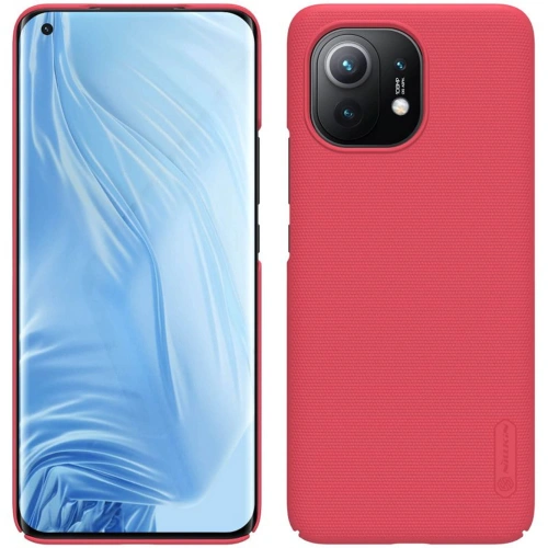 Kup Etui Nillkin Super Frosted Shield Xiaomi Mi 11 Élénk Piros - NLK220RED - {ean13} - Sklep Home Screen