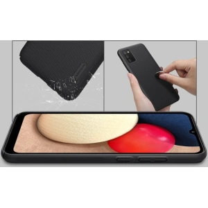 Kup Etui Nillkin Super Frosted Shield Samsung Galaxy A02s Fekete - NLK213BLK - {ean13} - Sklep Home Screen