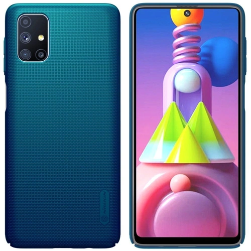 Kup Etui Nillkin Super Frosted Shield Samsung Galaxy M51 Peacock Blue - NLK202BLU - {ean13} - Sklep Home Screen