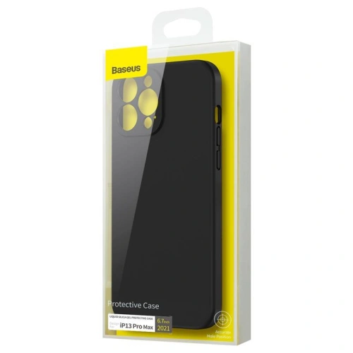 Kup Etui Baseus Liquid Silica Apple iPhone 13 Pro Max (Negru) - BSU2960BLK - {ean13} - Sklep Home Screen