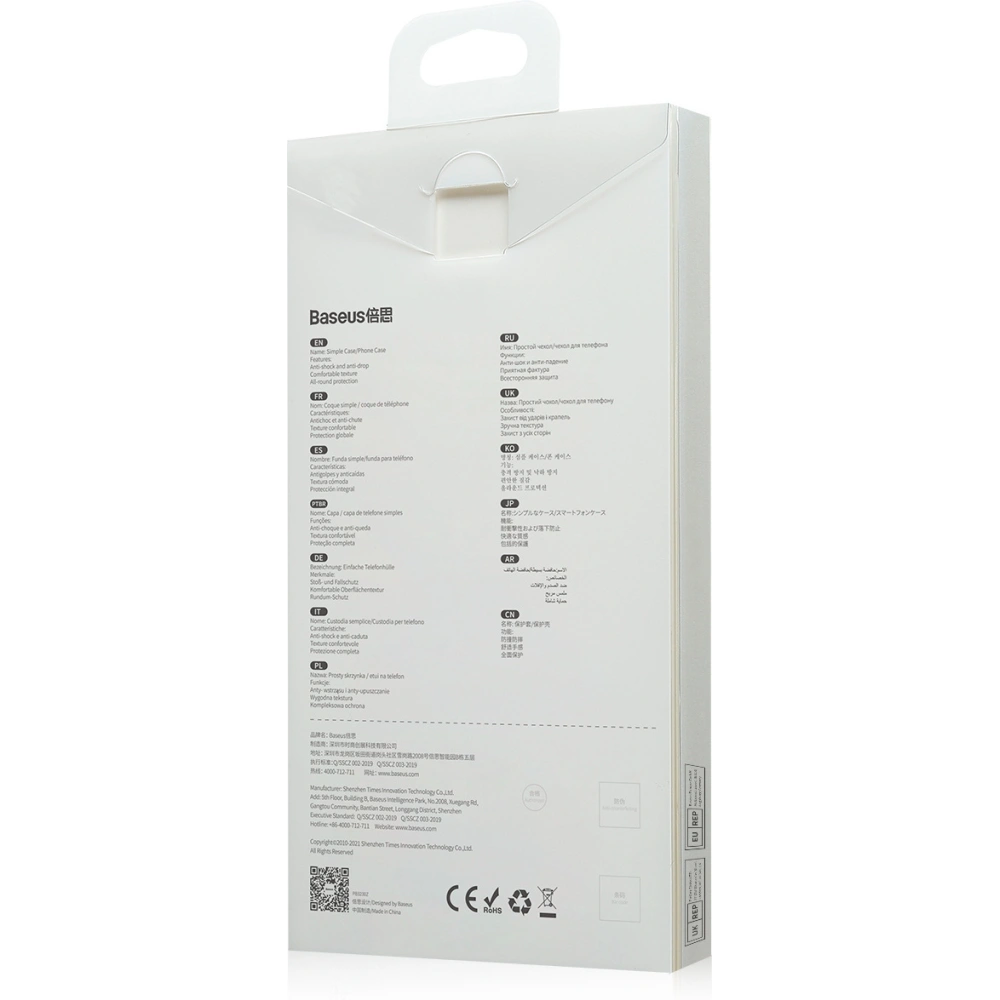 Etui Baseus Crystal Apple iPhone 13 Pro (niebieski)