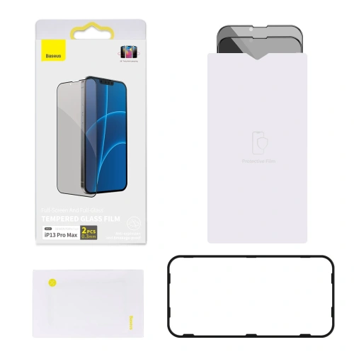 Kup Sklo privatizující 0.3mm Baseus SGQP010801 Privacy Apple iPhone 13 Pro Max [2 PACK] (černý rámeček) - BSU2973 - {ean13} - Sklep Home Screen