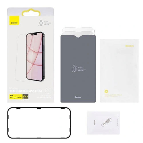 Kup Szkło hartowane 0.3mm Baseus SGBL030102 Apple iPhone 16e / 14 / 13 / 13 Pro [2 PACK] - BSU2974 - {ean13} - Sklep Home Screen