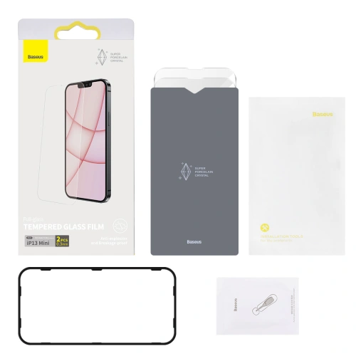 Kup 0.3mm Baseus Apple Gehärtetes Glas SGBL030002 iPhone 13 mini [2 PACK] - BSU2975 - {ean13} - Sklep Home Screen