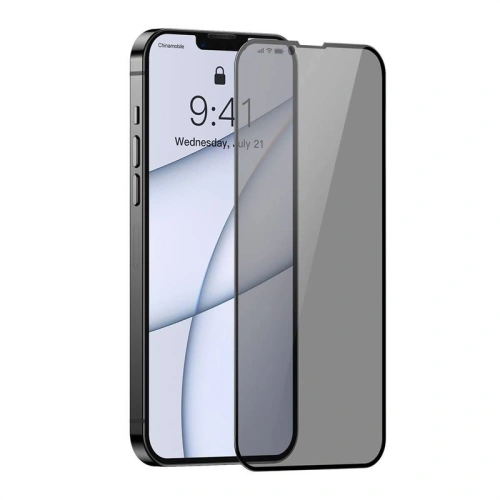 Buy Baseus SGQP020501 Privacy Glass 0.23mm Apple iPhone 13 Pro Max [2 PACK] (black) - BSU2976 - {ean13} - Home Screen Store Europe