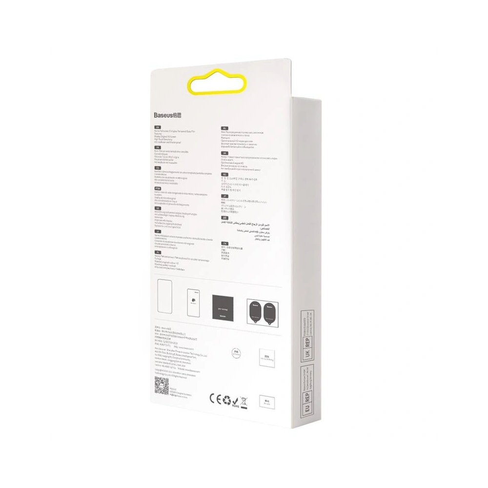 Szkło prywatyzujące 0.23mm Baseus SGQP020501 Privacy Apple iPhone 13 Pro Max [2 PACK] (czarna ramka)