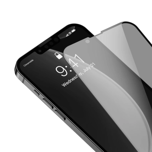 Buy Baseus SGQP020401 Privacy Glass 0.23mm Apple iPhone 16e / 14 / 13 / 13 Pro [2 PACK] (black) - BSU2977 - {ean13} - Home Screen Store Europe