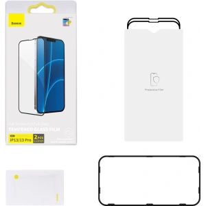Kup Szkło hartowane 0.23mm Baseus SGQP020101 Apple iPhone 16e / 14 / 13 / 13 Pro [2 PACK] (czarna ramka) - BSU2979 - {ean13} - Sklep Home Screen