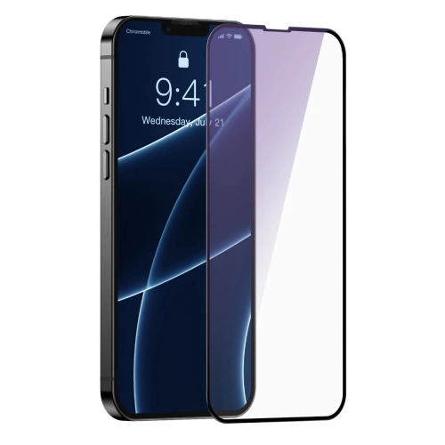 Kup Sticlă securizată 0.3mm Baseus SGQP010301 Antiblue Apple iPhone 13 mini [2 PACK] (ramă neagră) - BSU2982 - {ean13} - Sklep Home Screen