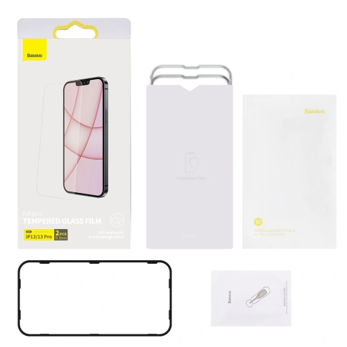 Kup 0.3mm Baseus Apple Gehärtetes Glas SGBL020102 iPhone 13/13 Pro [2 PACK] - BSU2986 - {ean13} - Sklep Home Screen