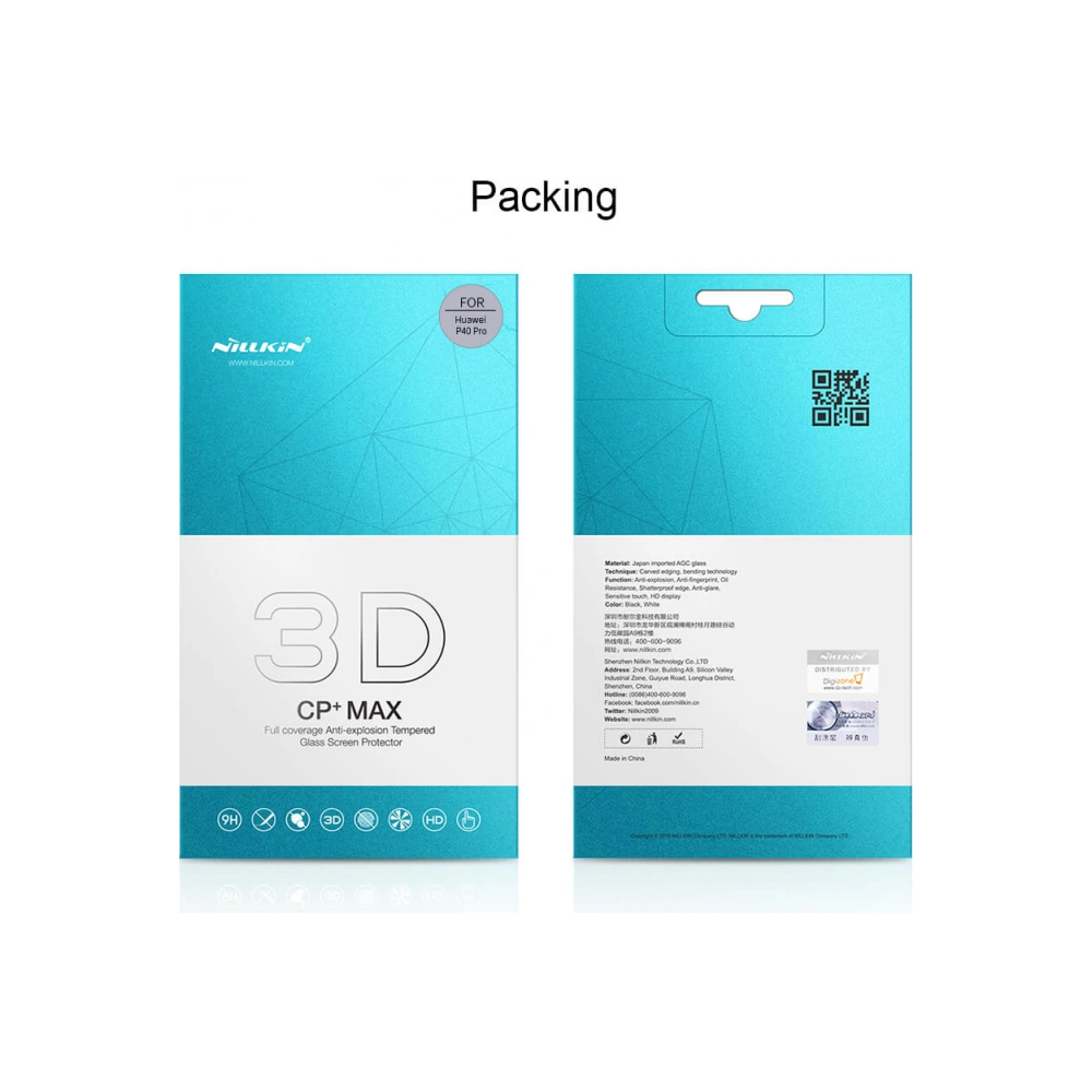 Szkło hartowane Nillkin 3D CP+ Max Huawei P40 Pro Black