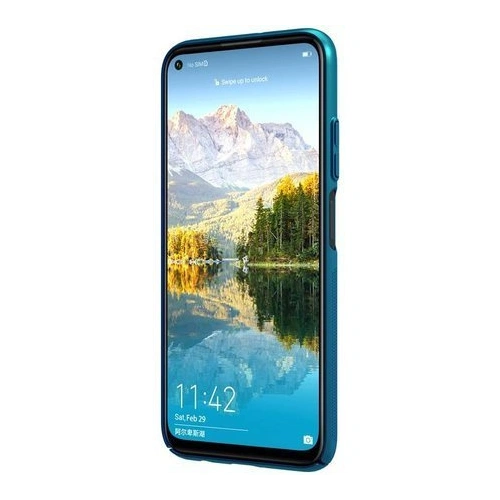 Kup Etui Nillkin Super Frosted Shield Huawei P40 Lite modrá pávová - NLK134BLU - {ean13} - Sklep Home Screen