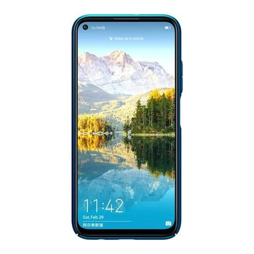 Kup Nillkin Tasche Super Frosted Shield Huawei P40 Lite Pfau Blau - NLK134BLU - {ean13} - Sklep Home Screen