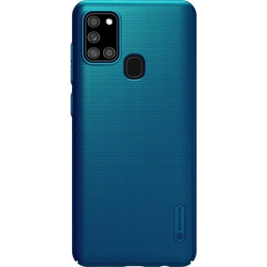 Kup Etui Nillkin Super Frosted Shield Samsung Galaxy A21s Peacock Blue - NLK131BLU - {ean13} - Sklep Home Screen