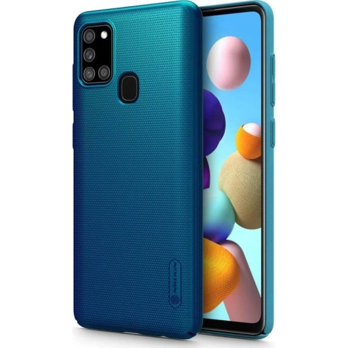 Buy Nillkin Super Frosted Shield Samsung Galaxy A21s Peacock Blue - NLK131BLU - {ean13} - Home Screen Store Europe