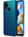 Kup Etui Nillkin Super Frosted Shield Samsung Galaxy A21s Peacock Blue - NLK131BLU - {ean13} - Sklep Home Screen