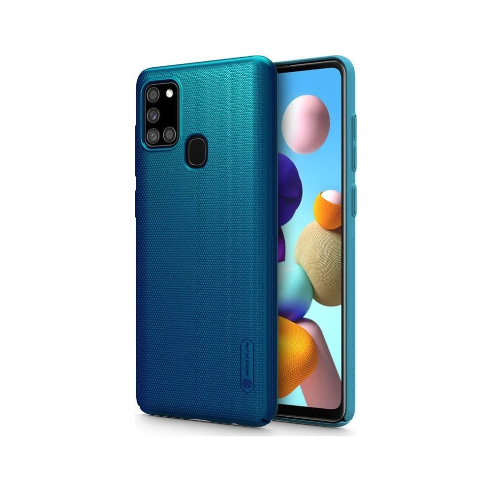 Etui Nillkin Super Frosted Shield Samsung Galaxy A21s Peacock Blue