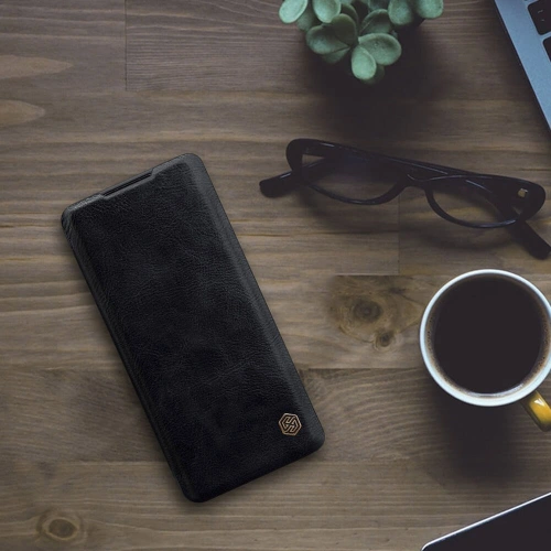 Kup Etui Nillkin QIN Xiaomi Mi Note 10 Lite Fekete - NLK127BLK - {ean13} - Sklep Home Screen
