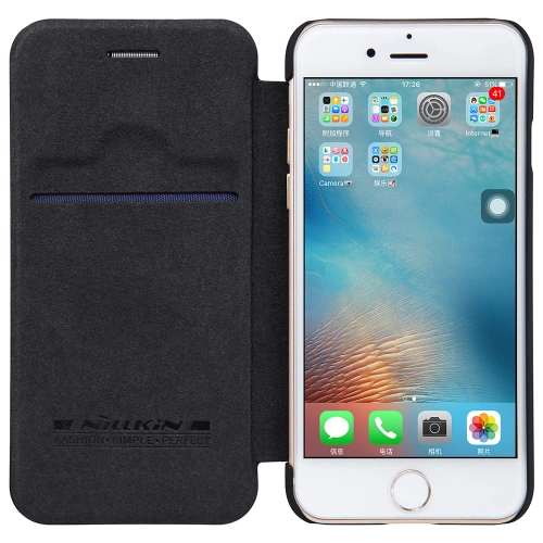 Kup Nillkin Apple Tasche QIN iPhone SE 2022/SE 2020/8/7 Schwarz - NLK037BLK - {ean13} - Sklep Home Screen