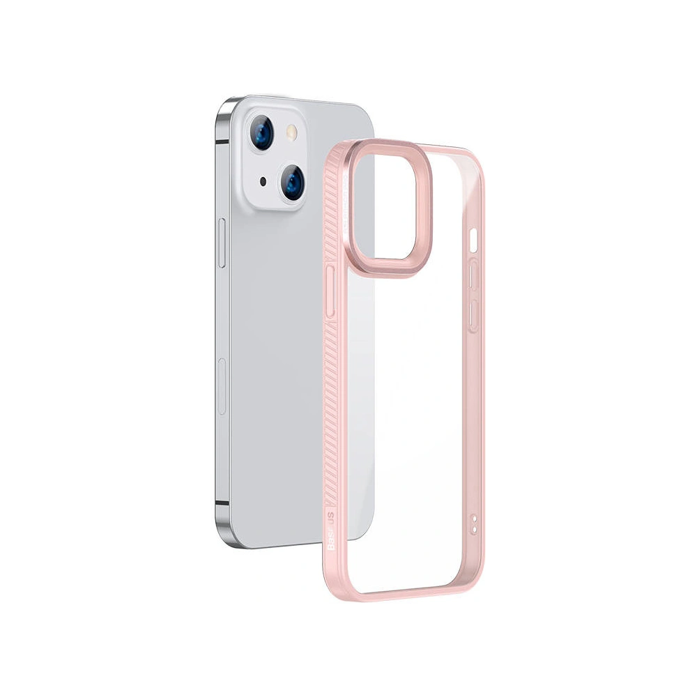 Etui Baseus Crystal Apple iPhone 13 (różowe)